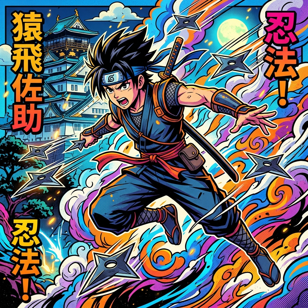 النينجا الشجاع: ساسوكي (Manga Sarutobi Sasuke)